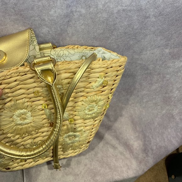 Beaded Straw Purse EUC - Picture 8 of 9